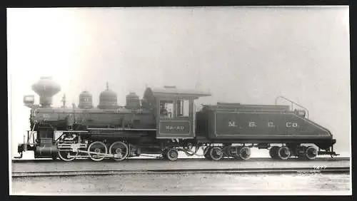 Fotografie Eisenbahn M. S. C. Co., Dampflok, Tender-Lokomotive MA-AO, später Foto-Abzug