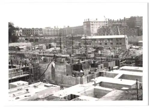 41 Fotografien L. C. C., London, Ansicht London, Bau der Royal Festival Hall 1949-1951, Baustelle