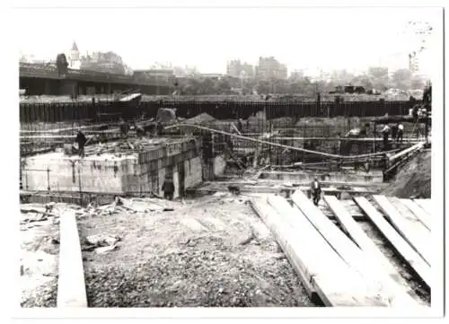 41 Fotografien L. C. C., London, Ansicht London, Bau der Royal Festival Hall 1949-1951, Baustelle