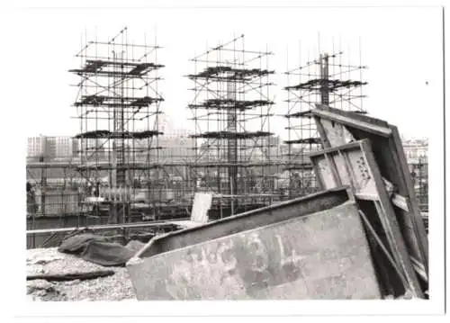 41 Fotografien L. C. C., London, Ansicht London, Bau der Royal Festival Hall 1949-1951, Baustelle