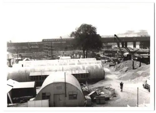 41 Fotografien L. C. C., London, Ansicht London, Bau der Royal Festival Hall 1949-1951, Baustelle