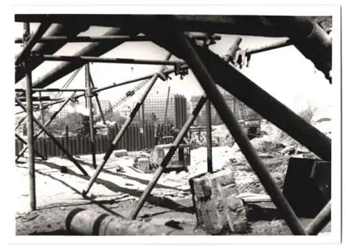 41 Fotografien L. C. C., London, Ansicht London, Bau der Royal Festival Hall 1949-1951, Baustelle