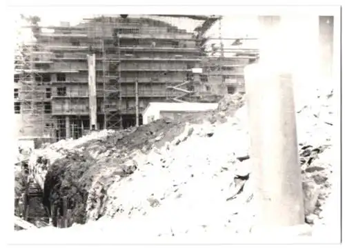 41 Fotografien L. C. C., London, Ansicht London, Bau der Royal Festival Hall 1949-1951, Baustelle