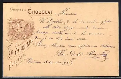 Lithographie Neuchatel, Fabrique de Chocolat Ph. Suchard No. 3