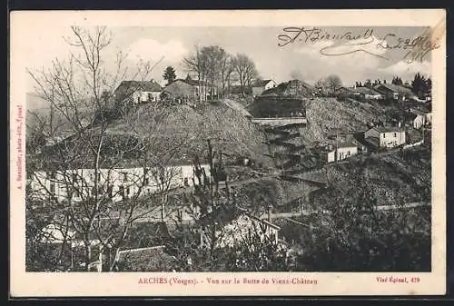 AK Arches, vue sur la Butte de Vieux-Château