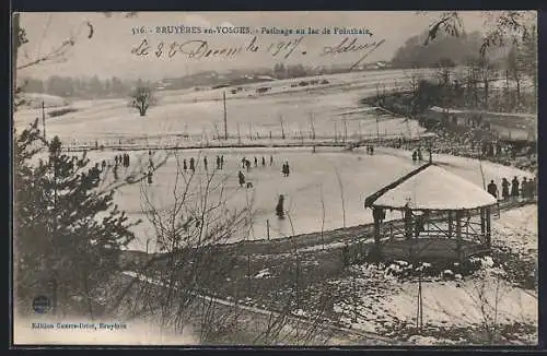 AK Bruyères-en-Vosges, Patinage au lac de Pointbaie