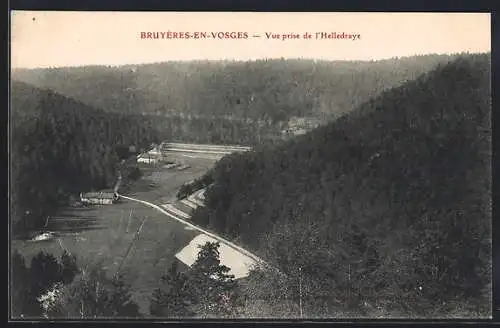 AK Bruyères-en-Vosges, Vue prise de l`Helledraye