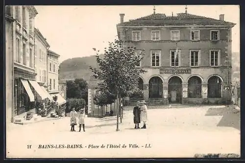 AK Bains-les-Bains, Place de l`Hotel de Ville