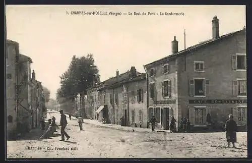 AK Charmes-sur-Moselle, Le Bout du Pont, La Gendarmerie