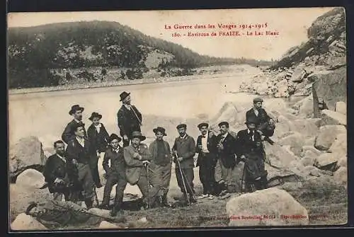 AK Fraize, Le Lac Blanc pendant la guerre des Vosges 1914-1915