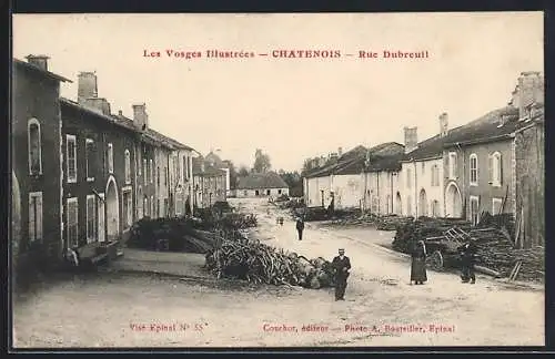 AK Châtenois, Rue Dubreuil et activités quotidiennes