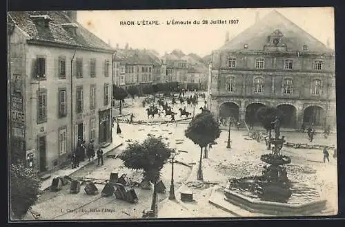 AK Raon-l`Étape, L`Émeute du 28 Juillet 1907