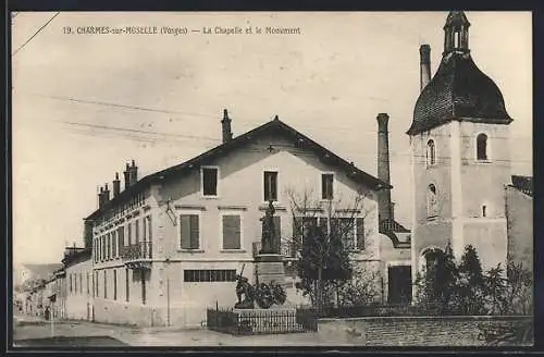 AK Charmes-sur-Moselle, La Chapelle et le Monument