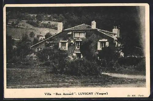 AK Luvigny, Villa Bon Accueil entourée de verdure