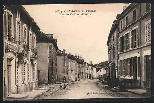 AK Lamarche, Rue du Colonel-Renard avec bâtiments d`époque