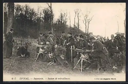 AK Épinal, Infanterie, Section de mitrailleuses