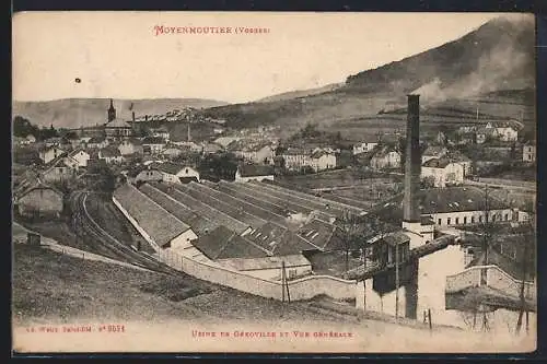 AK Moyenmoutier, Usine de Gérovillier et vue générale