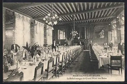 AK Martigny-les-Bains, La Salle à manger du Grand Hôtel des Bains