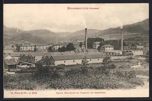 AK Moyenmoutier, Usine, Filature et Tissage, du Rabodeau