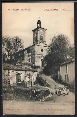 AK Châtenois, L`Église et vie quotidienne autour