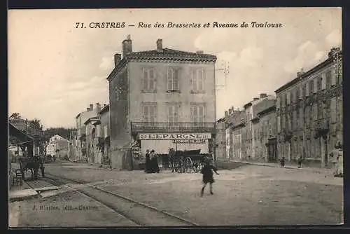 AK Castres, Rue des Brasseries et Avenue de Toulouse