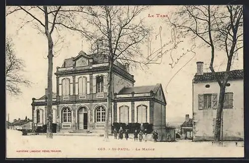 AK Saint-Paul, La Mairie et les arbres en hiver