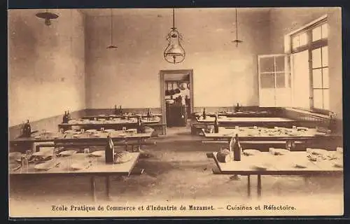 AK Mazamet, Ecole Pratique de Commerce et d`Industrie, Cuisines et Réfectoire