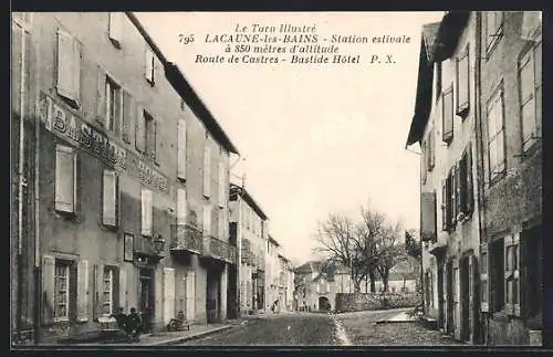 AK Lacaune-les-Bains, Station estivale, Route de Castres