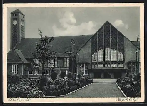 AK Oldenburg / O., am Hauptbahnhof