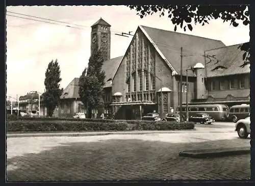 AK Oldenburg / O., Am Hauptbahnhof