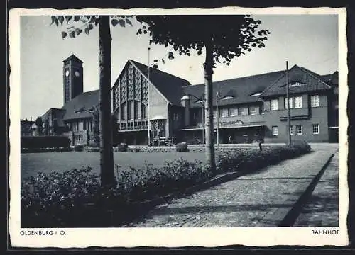 AK Oldenburg / O., Bahnhof