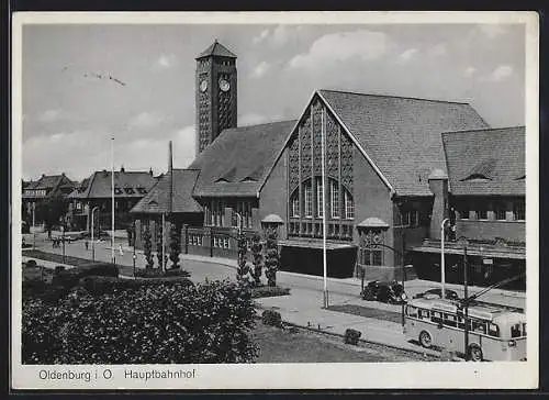 AK Oldenburg / O., Hauptbahnhof