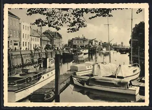 AK Oldenburg / O., Am Stau, Boote