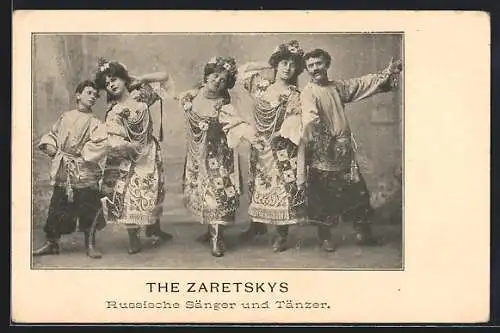 AK The Zaretskys, Russische Sänger und Tänzer