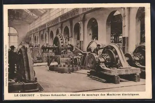 AK Le Creusot, Usines Schneider, Atelier de Montage des Machines électriques