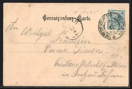 AK Aussig / Usti, Dampfschiff vor der Burgruine Schreckenstein