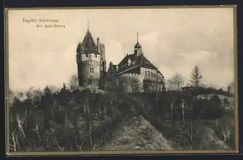 AK Teplitz-Schönau, Partie am Schlossberg