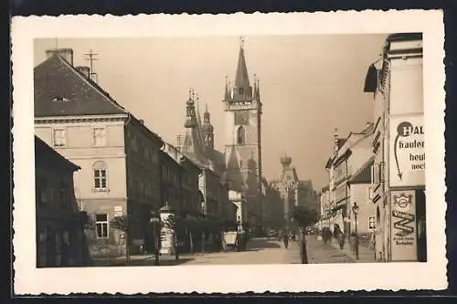 AK Leitmeritz a. E., Blick in die Langegasse