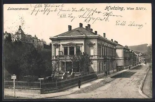 AK Wien-Hietzing, Blick in die Lainzerstrasse