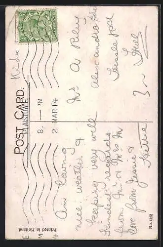 Künstler-AK Donald McGill: Mann überfordert von seiner Kinderschar, When you get married you deserve all you get