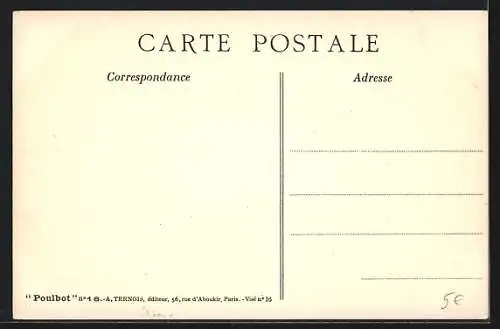 Künstler-AK Francisque Poulbot: Heureusement que mon palatot est trop grand..., Knabe und deutsche Soldaten