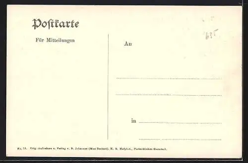 AK Zugspitzgrad, Ansicht mit Ost- und Westgipfel