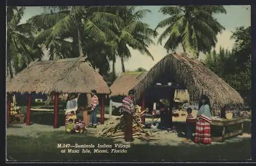 AK Miami, FL, Seminole Indian Village at Musa Isle