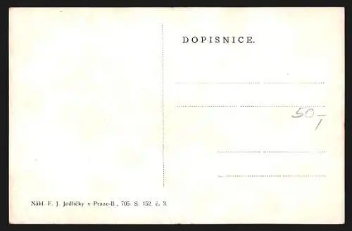 Künstler-AK Kladeni základního kamene Kamennému mostu r. 1357, histor. Szene in Tschechien