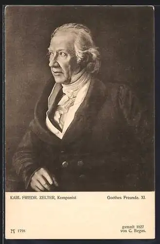 AK Portrait des Komponisten Karl Friedrich Zelter