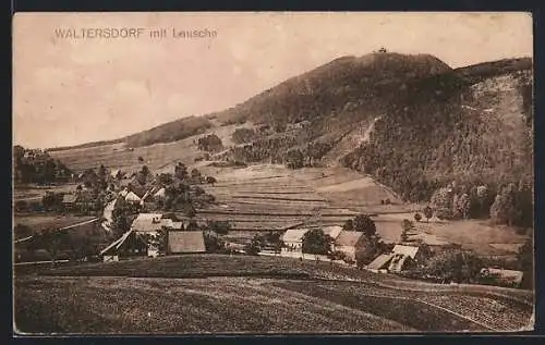 AK Waltersdorf / Lausitz, Ortsansicht mit Lausche