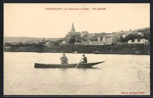 AK Bennecourt /Bonnières-sur-Seine, Vue generale