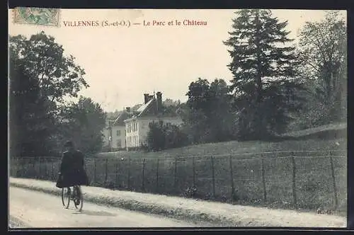 AK Villennes, Le Parc et le Château