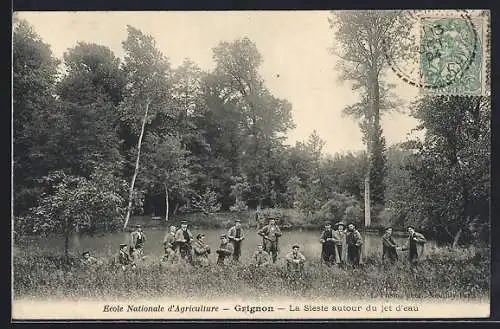 AK Grignon, Ecole Nationale d`Agriculture, La Sieste autour du jet d`eau