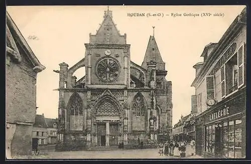 AK Houdan /S.-et-O., Eglise Gothique